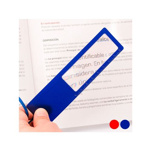 Règle Loupe (8 Cm) 143728 (Couleur Bleu)