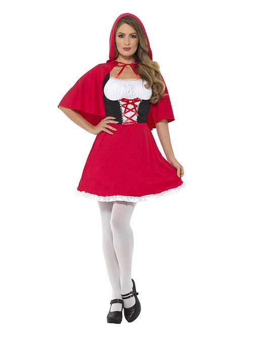 Smiffys 44685M Déguisement Femme, Chaperon Rouge M Red