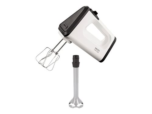 Krups 3 Mix 5500 GN 5041 Plus - Handmixer - 500 W - roestvrij staal/zwart/wit
