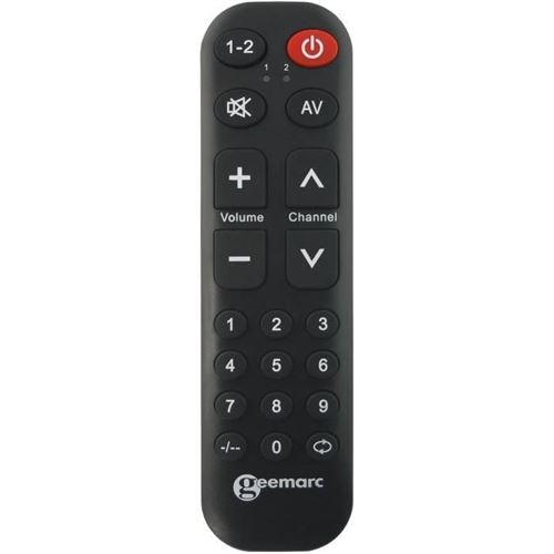 TV-10 Universel Télécommande noir - Geemarc