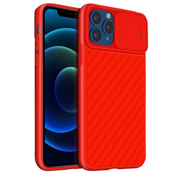 Coque Avizar Pour IPhone 15 Plus – Silicone Mat Rouge, Protection Caméra Incluse, NEUVE