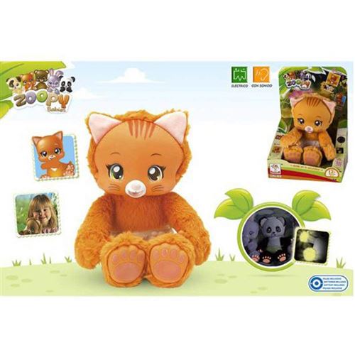 ZOOPY Colorbaby – Peluche Sons Petit Chat Orange