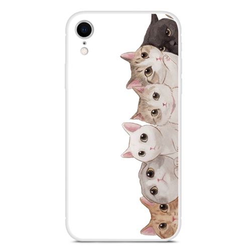 Coque en TPU Impression de motifs doux chats éblouissants pour votre Apple iPhone XR 6.1 inch