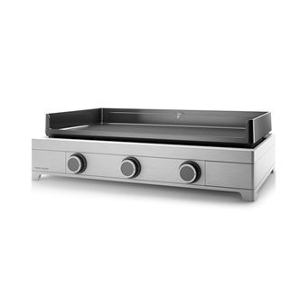 Plancha gaz Forge Adour Modern 75 I 6000 W Noir et Argent