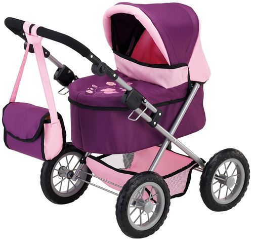 Bayer transport de poupée à la Trendy violet / rose 67 cm