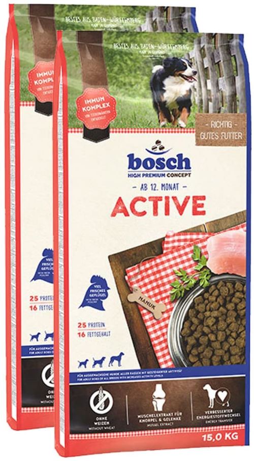 Nourriture Bosch pour chiens - 2 x 15 kg