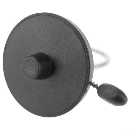 Noir RF EAS anti-vol tag supporte 8.2MHz 55mm câble antivol en acier 100 unités