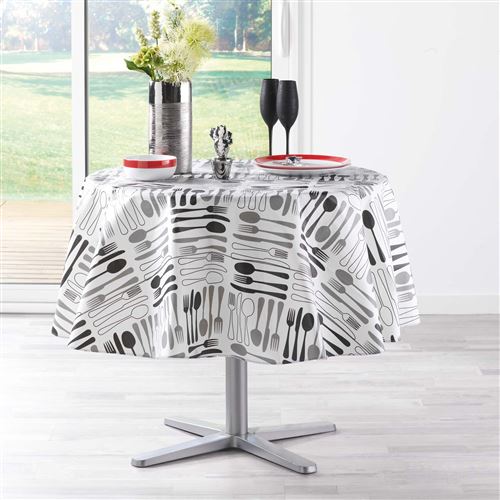 nappe ronde (0) 160 cm peva imprime dinera