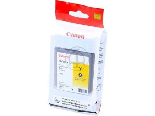 Canon LUCIA PFI-102 Y Cartouche d'encre d'origine 1 x jaune pigmenté