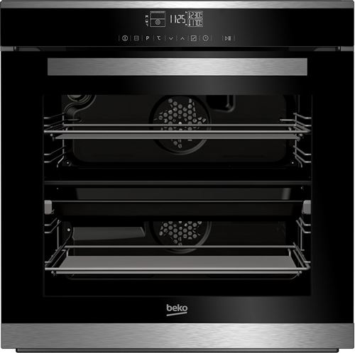 Beko BVM35400XPS - Four - intégrable - niche - largeur : 56 cm - profondeur : 55 cm - hauteur : 59 cm - avec système auto-nettoyant - classe A - acier inoxydable