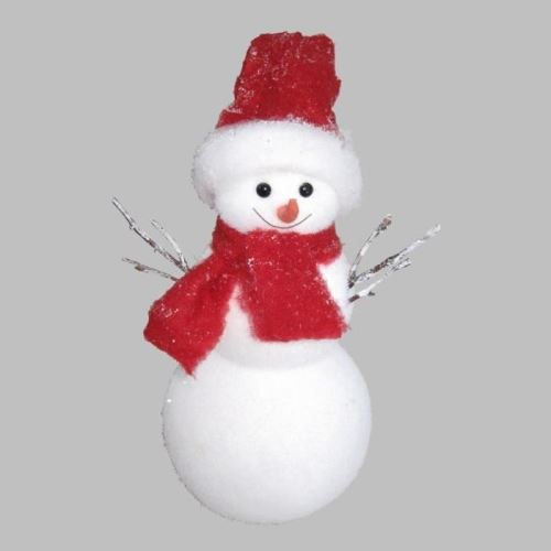 Bonhomme de neige - polyform - h25 cm - blanc 5sjp068
