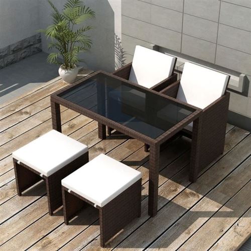 vidaXL - Salon de Jardin - 4 Personnes - 5 Pièces - Image 2