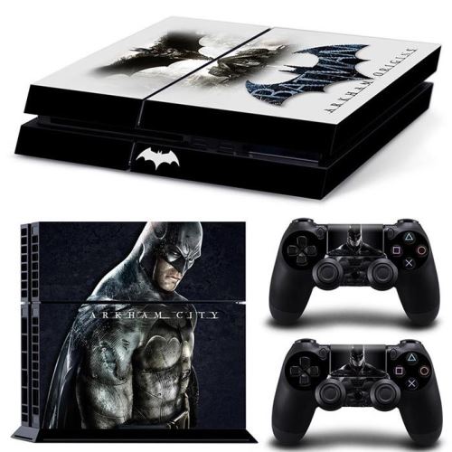 Autocollant Stickers Skin de Protection pour Console et Manette Sony Playstation PS4 - Batman #37