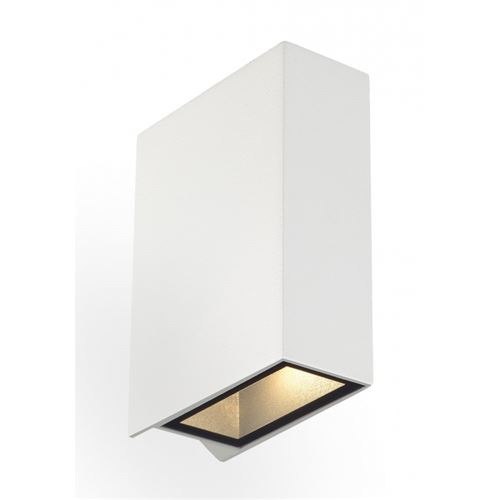 SLV Quad 2 applique, carr&eacute;e, blanche, led, 2x3w, 3000k, up-down