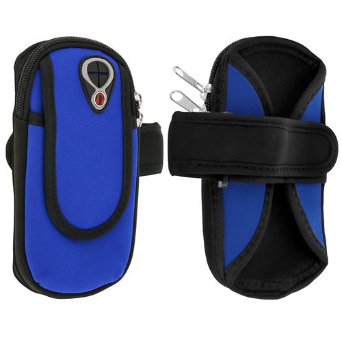Avizar Brassard de sport Universel Smartphones Ultra-slim Néoprène Imperméable Bleu