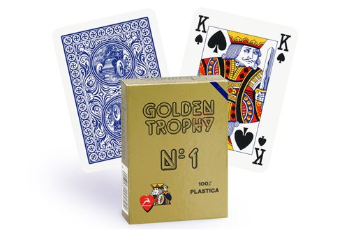 Cartes Golden Trophy 4 index Regular (bleu)