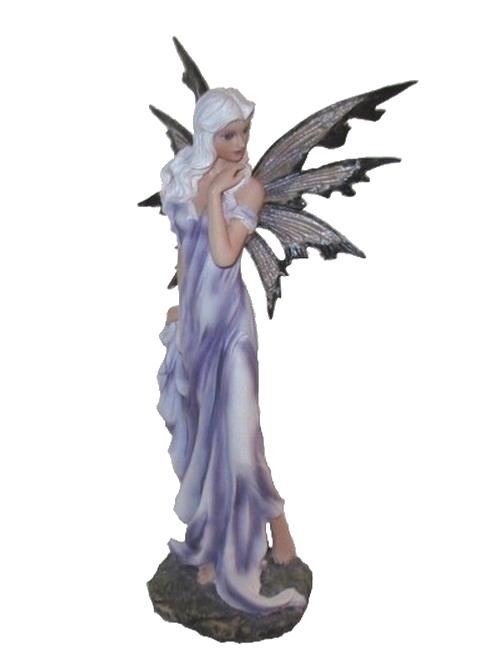 Figurine de fée mauve
