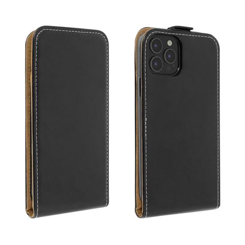 Avizar Étui pour iPhone 12 Pro Max Clapet Vertical Protection Porte-carte Noir