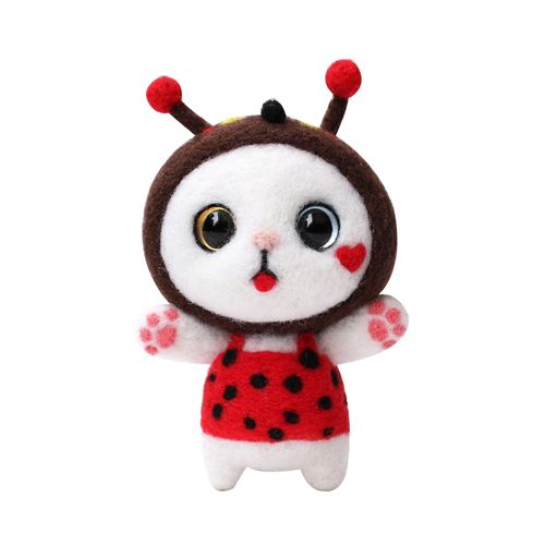 Peluche Regard de chat Aimable 7.5cm Z-multicolore
