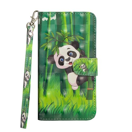 Etui en PU panda pour votre Huawei P Smart/Enjoy 7S