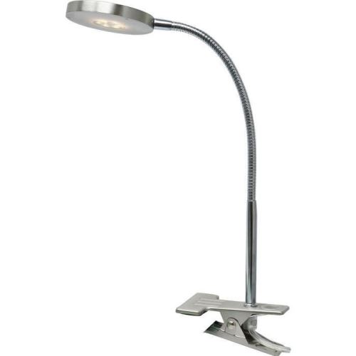 GLOBO LIGHTING Spot a pince avec Interrupteur - Inclus 1xLED 3W 11V 350lm 3000K - 295x80x440- Chrome Nickel Mat Acrylique Satiné
