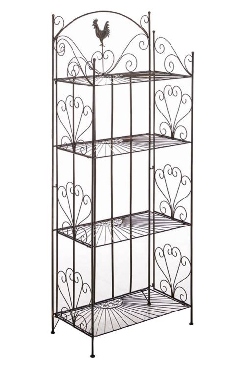 Etagère en fer forgé Mia - Couleur Bronze