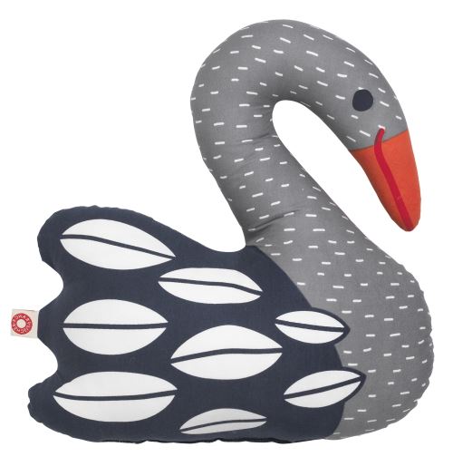 Coussin Ellen cygne fonc?