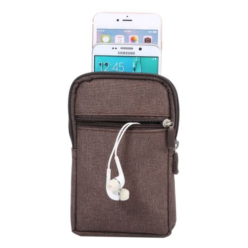 Wiko WIM Bleen Pochette Nylon Tissus Universel Marron 18.0 x 11.0 x 2.5cm ALS49526