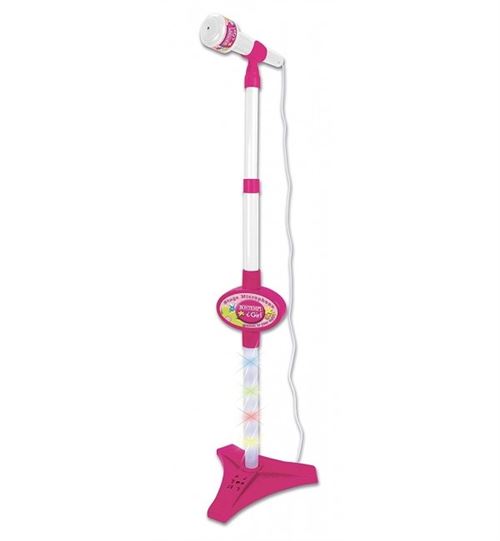 Bontempi microphone iGirl avec effet de lumière filles 35 cm blanc/rose