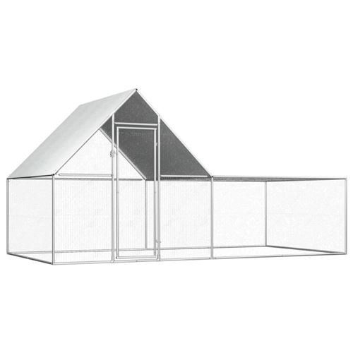 Vidaxl - Poulailler 4 x 2 x 2 m Acier galvanis&eacute; n/a