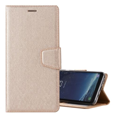 Galaxy S8 Plus / G955 Housse Etui Cuir PU Texturé Doré ALS52961