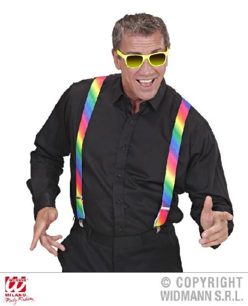 Bretelles adulte arc en ciel - taille unique