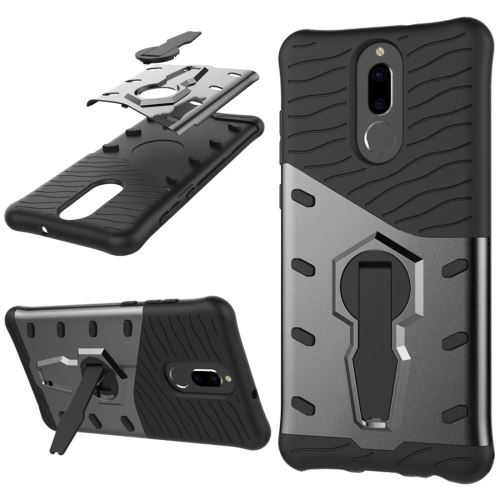 Huawei Honor 9i Coque Protection Plastique Combinaison Armure Support Noir ALS53249