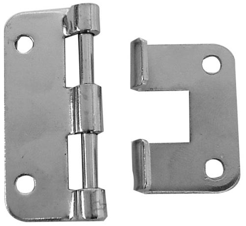 Charniere - Velleman - degondable, blanc metallique, 58 x 46mm