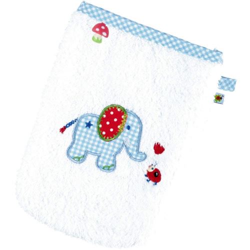 Coppenrath Verlag 15856 - BabyGlück Gant de toilette Éléphant bleu