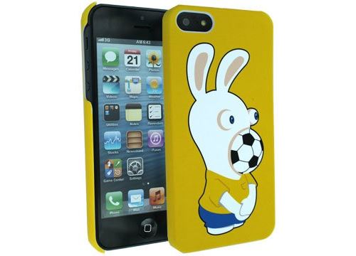 Coque Foot ballon Lapins Cretins pour iPhone 5