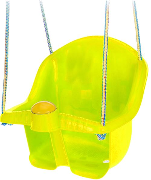 Tender Toys siège balançoire bébé avec corde 30 cm jaune