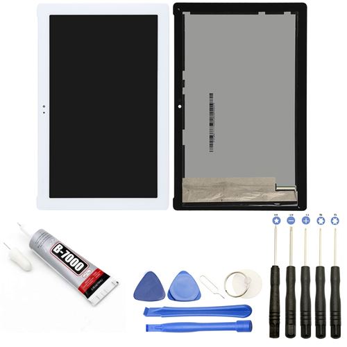 Visiodirect® Ecran complet: Vitre + LCD compatible avec Asus Zenpad 10 Z301M Taille 10.1 BLANC + Kit outils + Colle B7000 Offerte