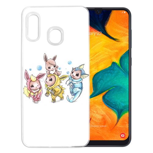Coque pour Samsung Galaxy A20e -  Pokémon Bébé Evoli Évolution