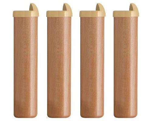 4 pieds bois H 22 cm pour sommier métal