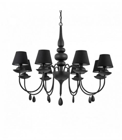 Suspension Noire BLANCHE 8 ampoules