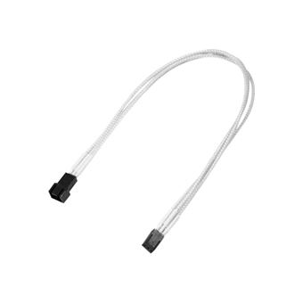 deleyCON 4+4-Pin EPS CPU Processeur Câble d'alimentation Rallonge 30cm - 18 AWG PSU Carte Mère PC Ordinateur Alimentation Électrique Nylon Cordon