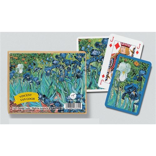 Jeu de cartes - Coffret de 2 x 55 cartes : Van Gogh - Iris