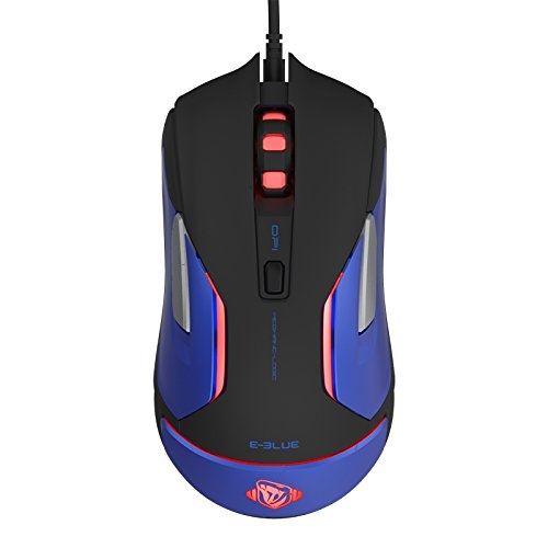 E-blue auroza gaming v2 usb optique 5000dpi noir souris - souris (optique, usb, 5000 dpi, 130 g, noir) 49555