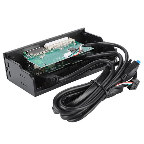 STW 3125 Lecteur de carte interne Équipé d'un port eSATA et USB 3.1supporte M2, MSO, SD, MS, XD, carte CF 64G