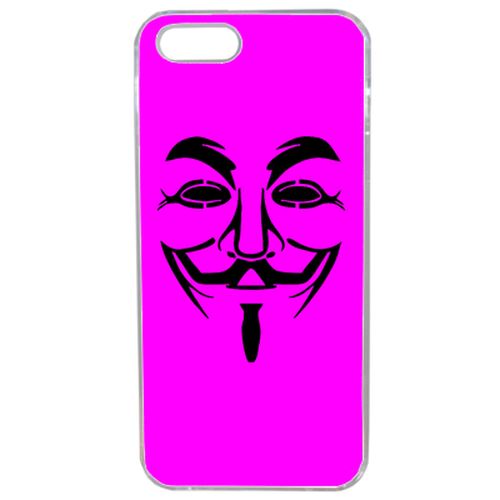Coque Anonymous Rose Compatible Iphone 5s Transparent