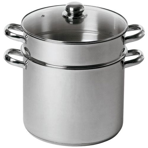 Couscoussier inox 9 litres diamètre 24cm tous feux baumalu 342639
