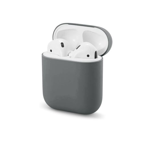 Coque en silicone WISETONY épais et souple antichoc pour Apple AirPods - Gris