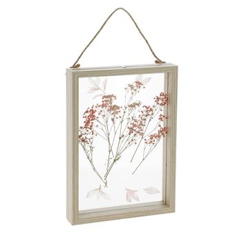 Grand cadre de fleurs séchées