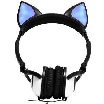 45 Sur Pliable Clignotant Glowing Fox Oreille Casque Gaming Headset Led Ecouteurs Casque Audio Achat Prix Fnac